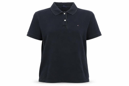 Tommy Hilfiger Women's Black Polo Shirt XL