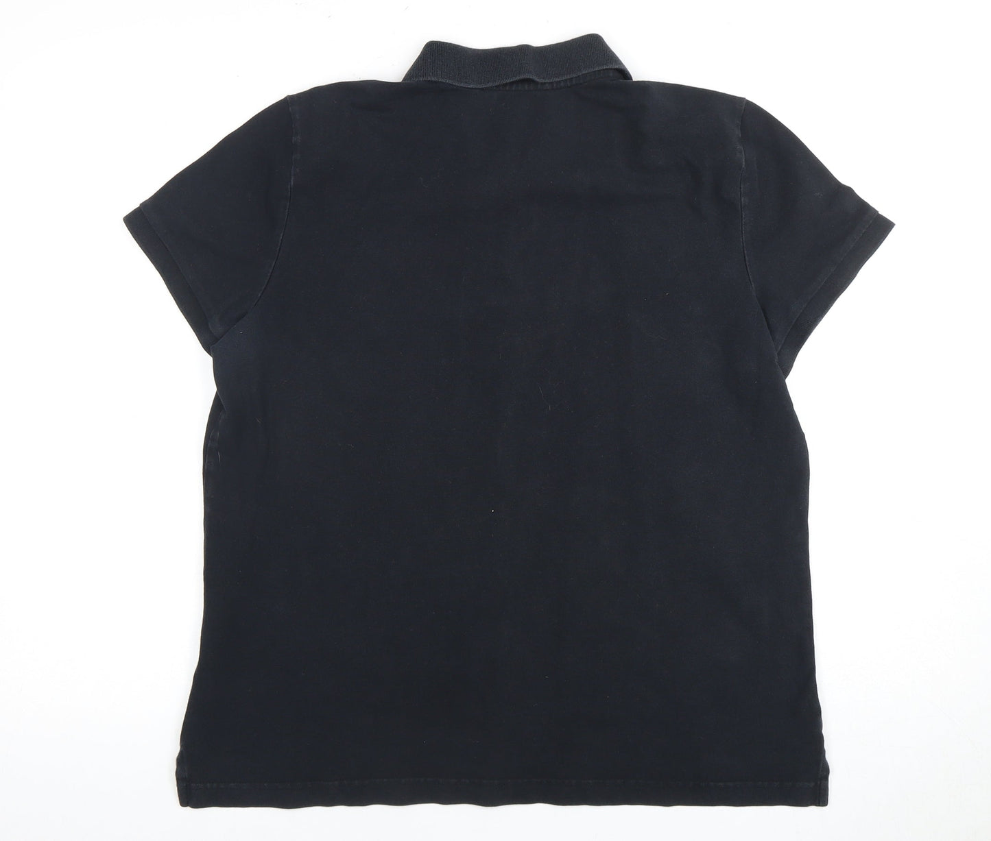 Tommy Hilfiger Women's Black Polo Shirt XL