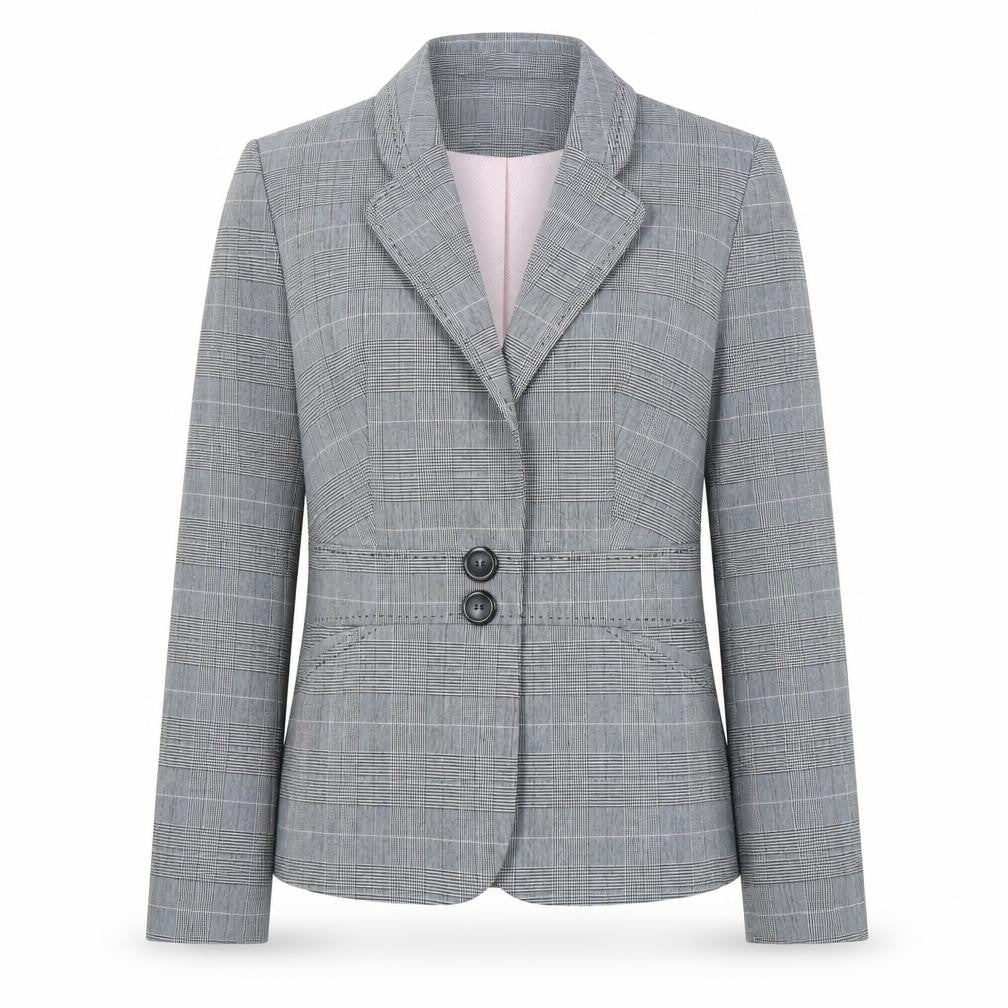 Next Women's Grey Plaid Blazer - Size 10