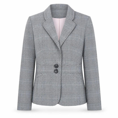 Next Women's Grey Plaid Blazer - Size 10
