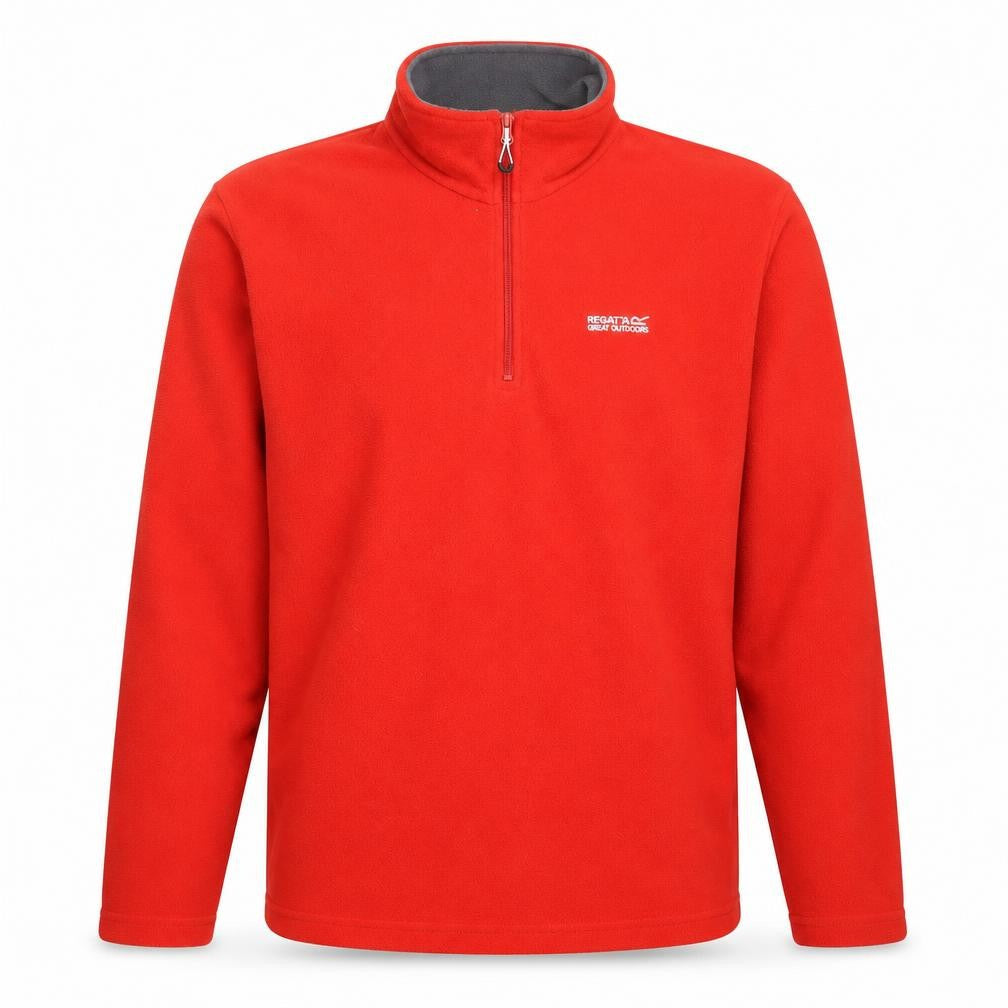 Regatta Men's Red Fleece 1/4 Zip Sweatshirt L