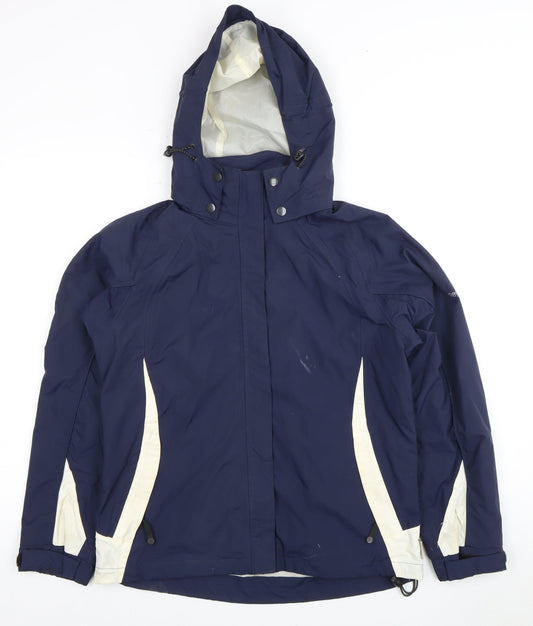 Regatta Women's Blue Hooded Parka Jacket Size 12