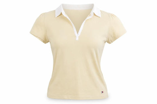Tommy Hilfiger Womens Beige Polo Shirt M