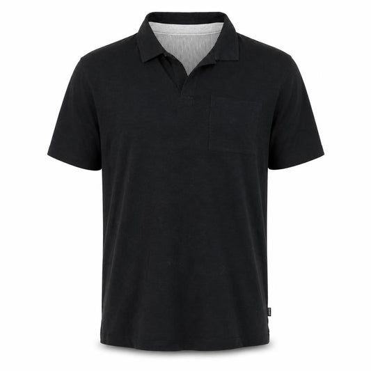 DKNY Men's Black Polo, Large, Casual Short Sleeve