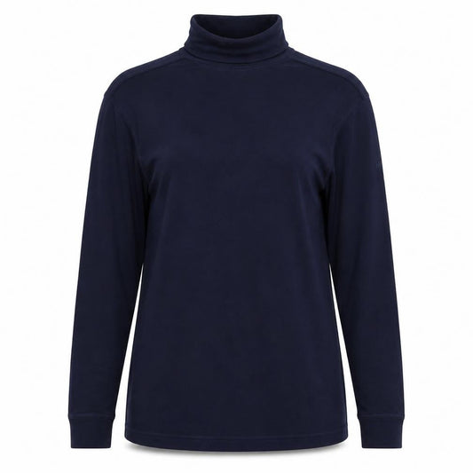 Hippo Women's Blue Cotton Polo Shirt M