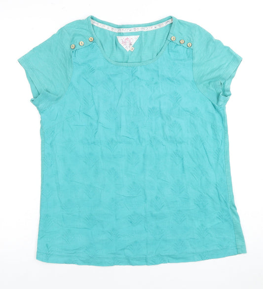 Debenhams Women’s Blue T-Shirt Size 12, Cotton, Casual
