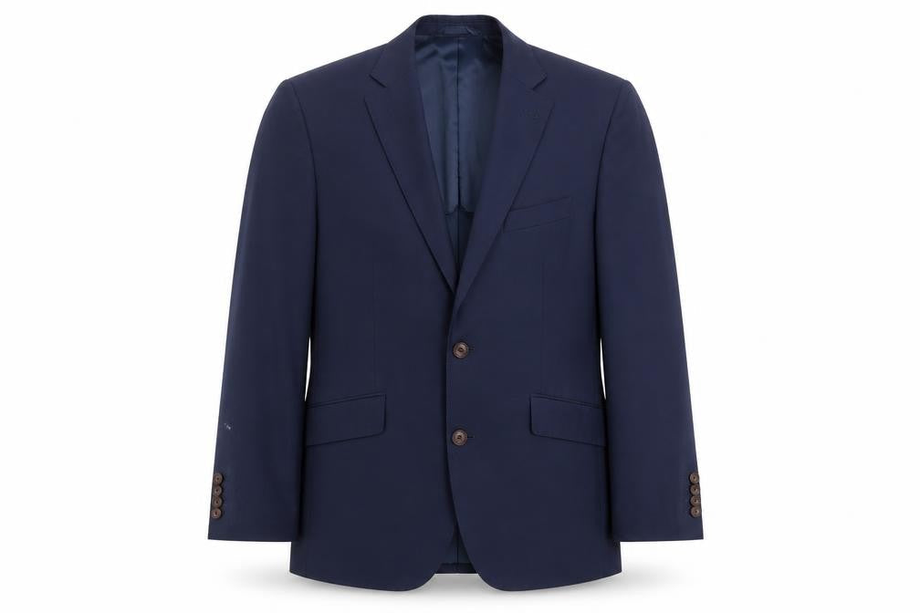 Llanfico Men's Blue Wool Blazer Size UK 40 Formal Jacket