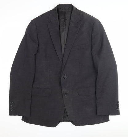 Moss 1851 Men's Grey Regular Suit Jacket 40R