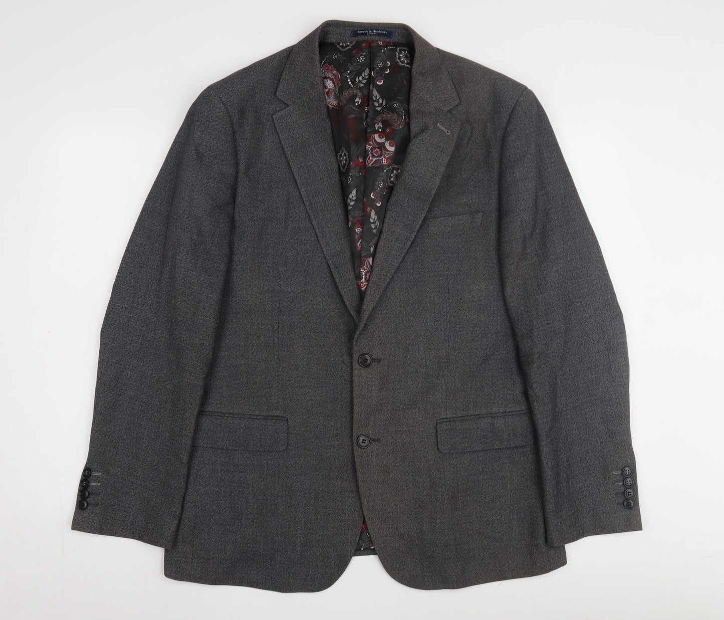Sawyers & Hendricks Grey Men's Slim Blazer 42R