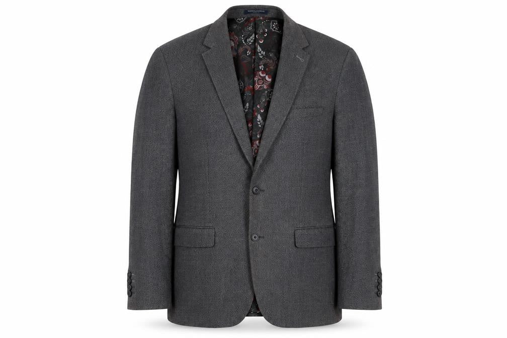 Sawyers & Hendricks Grey Men's Slim Blazer 42R