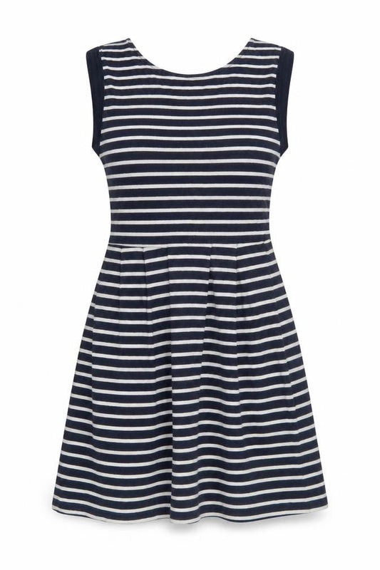 French Connection Women's Blue Striped Dress Size 8