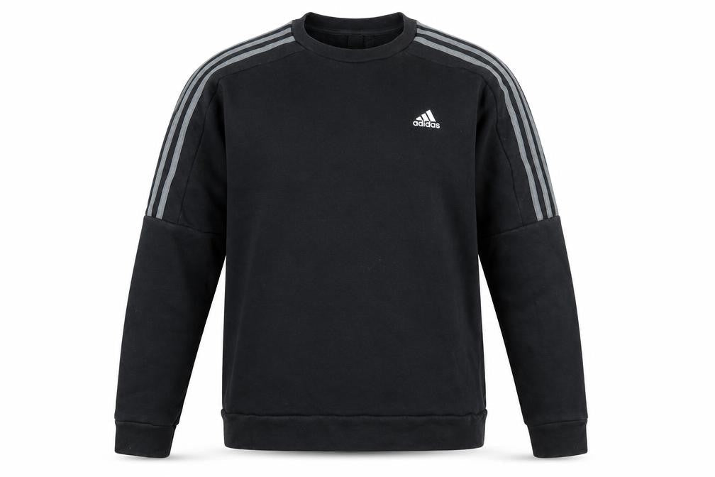Adidas Men's Black Pullover Sweatshirt, Logo, Size M