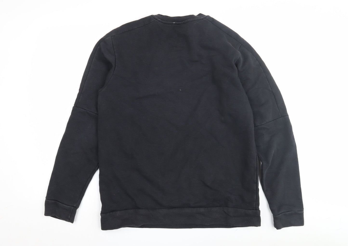 Adidas Men's Black Pullover Sweatshirt, Logo, Size M
