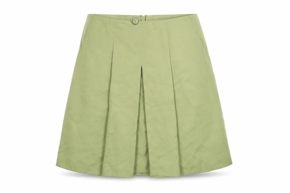 Next Women's Green Pleated Skirt UK Size 12 Casual