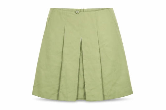 Next Women's Green Pleated Skirt UK Size 12 Casual