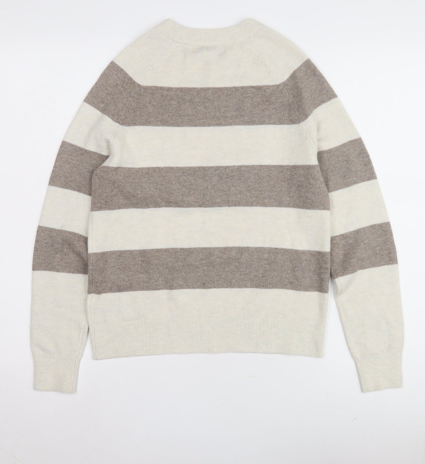 Marks and Spencer Women's Beige XS Striped Jumper