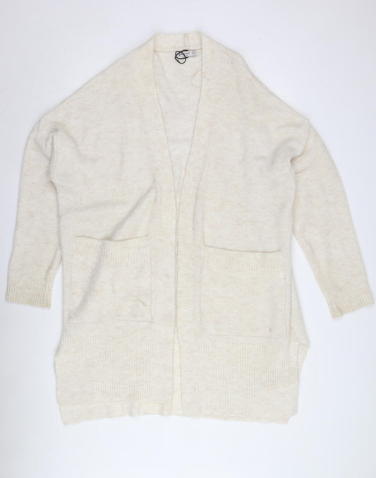 Stradivarius Women's Ivory Cardigan Size 12