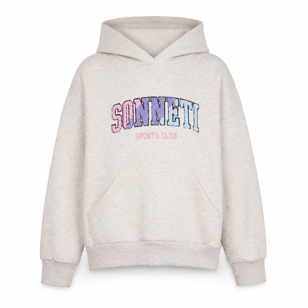 Sonneti Girls Beige Hoodie - 8-10, Pullover, Graphic Print