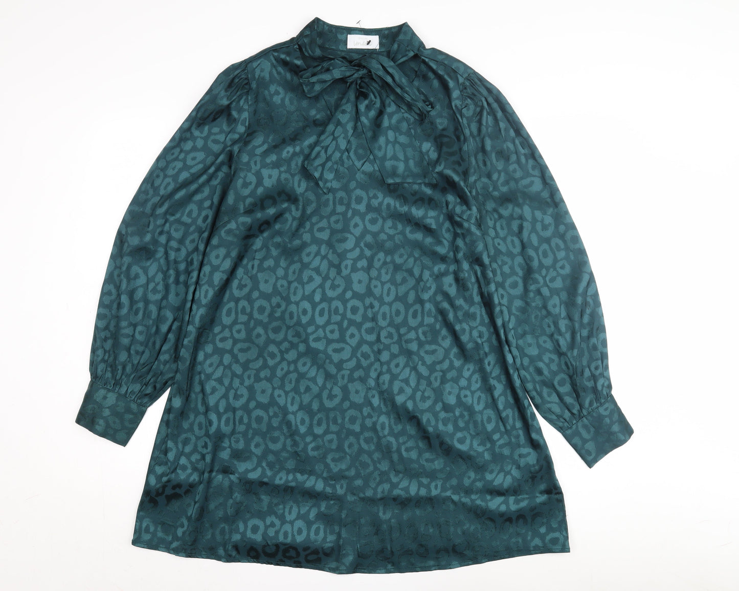 Yours Women's Green Animal Print Dress Size 16