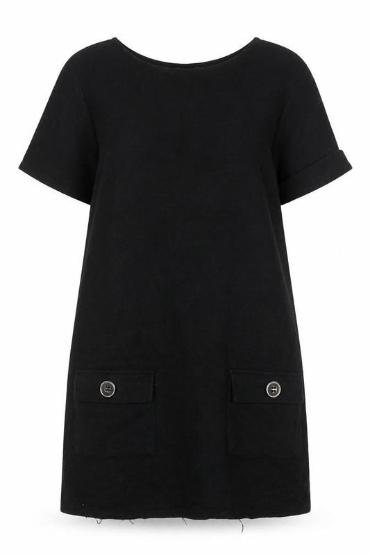 New Look Women's Black Shift Dress Size 10