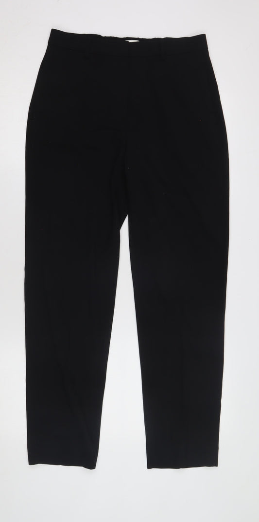 Marks and Spencer Women's Black Regular Trousers
