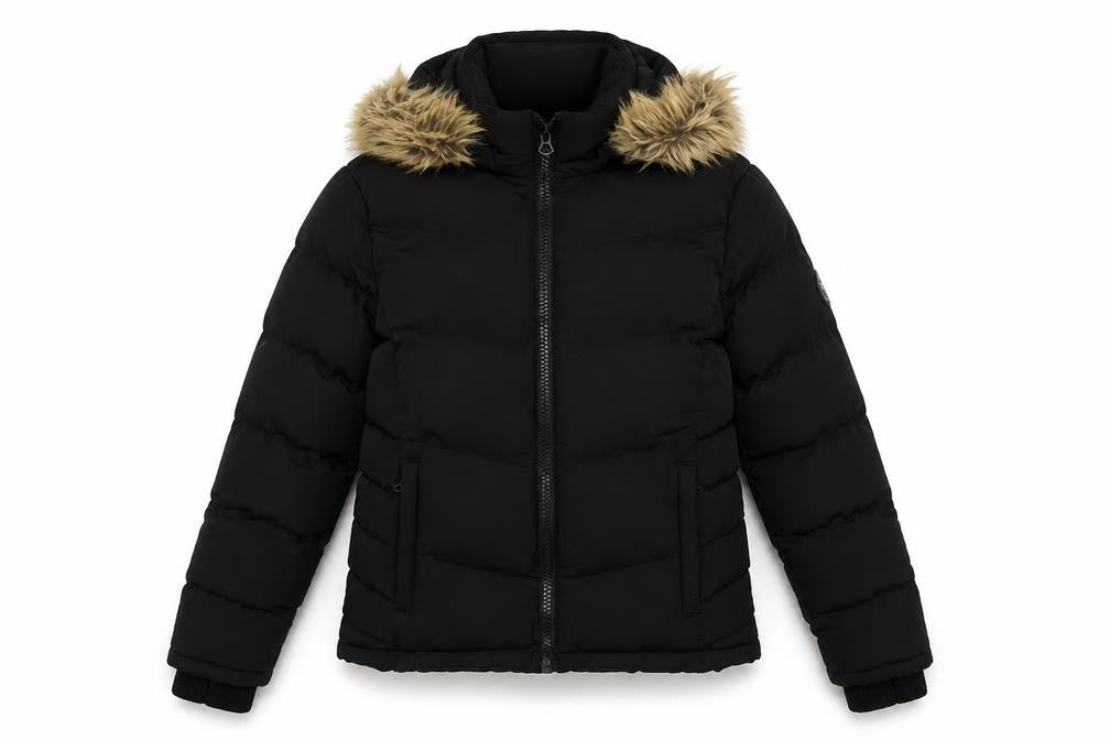 SoulCal & Co Women's Black Puffer Jacket UK Size 6