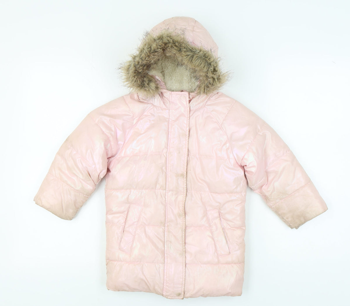 Country Casuals C Kids Pink Puffer Coat, Girls 5-6Y, Winter Hooded