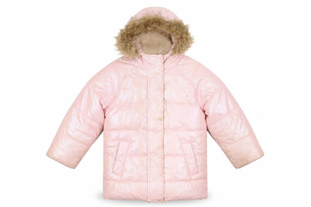 Country Casuals C Kids Pink Puffer Coat, Girls 5-6Y, Winter Hooded