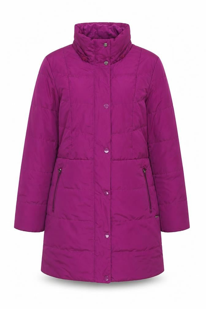Lands' End Women's Purple Puffer Jacket, Size S