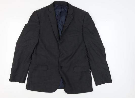 Ted Baker Men's Grey Blazer 40R Regular Fit