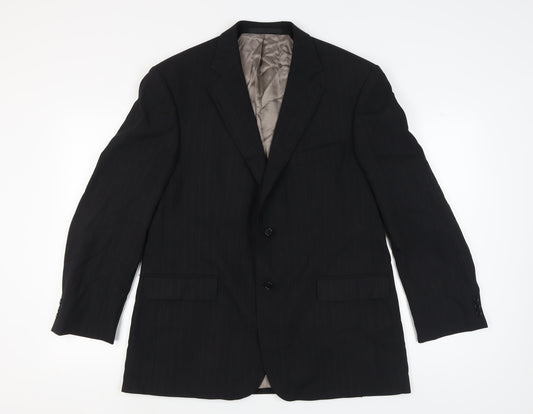 Marks & Spencer Men's Grey Wool Blazer, Size 42 M