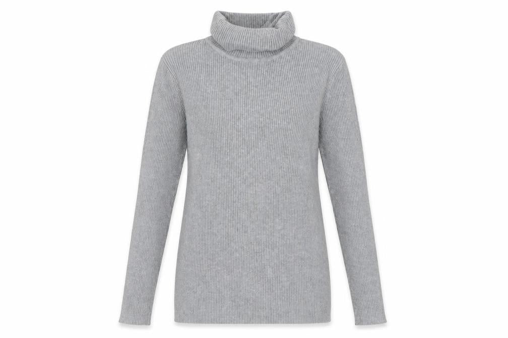 Wallis Women's Grey Roll Neck Pullover Jumper, Size 14