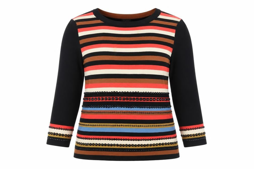 Phase Eight Women's Multicoloured Striped Jumper Size 16