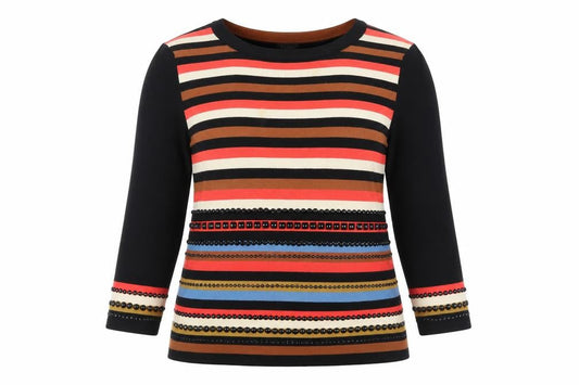 Phase Eight Women's Multicoloured Striped Jumper Size 16