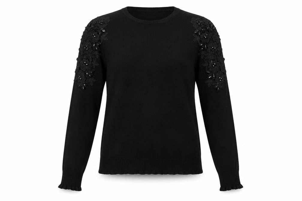 Warehouse Women's Black Pullover Jumper Size 10