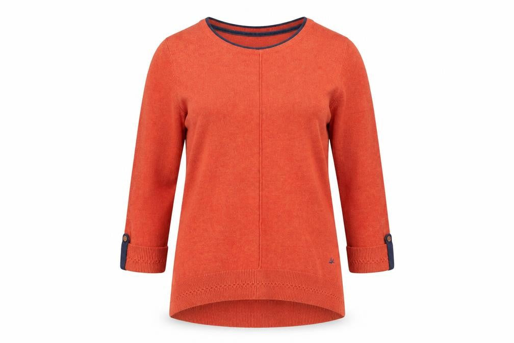 Faithful & True Orange Women's Pullover Jumper Size 10