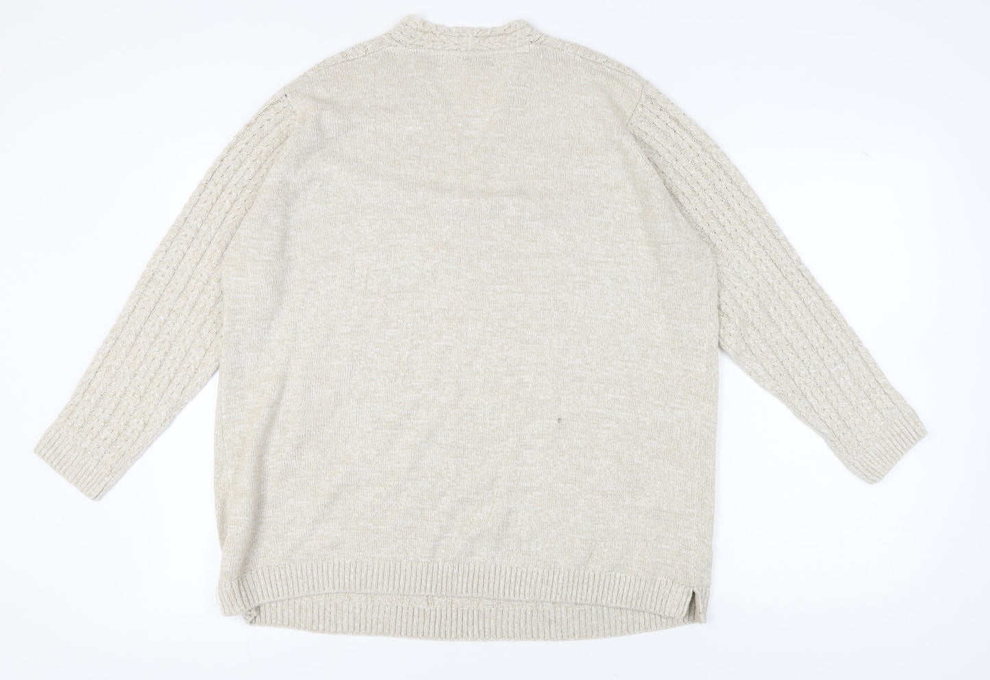 Isle Essentials Beige Women's Pullover Jumper L