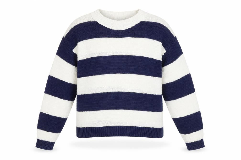 Lipsy Girls Multicoloured Stripe Pullover Jumper Size 9-10 Years