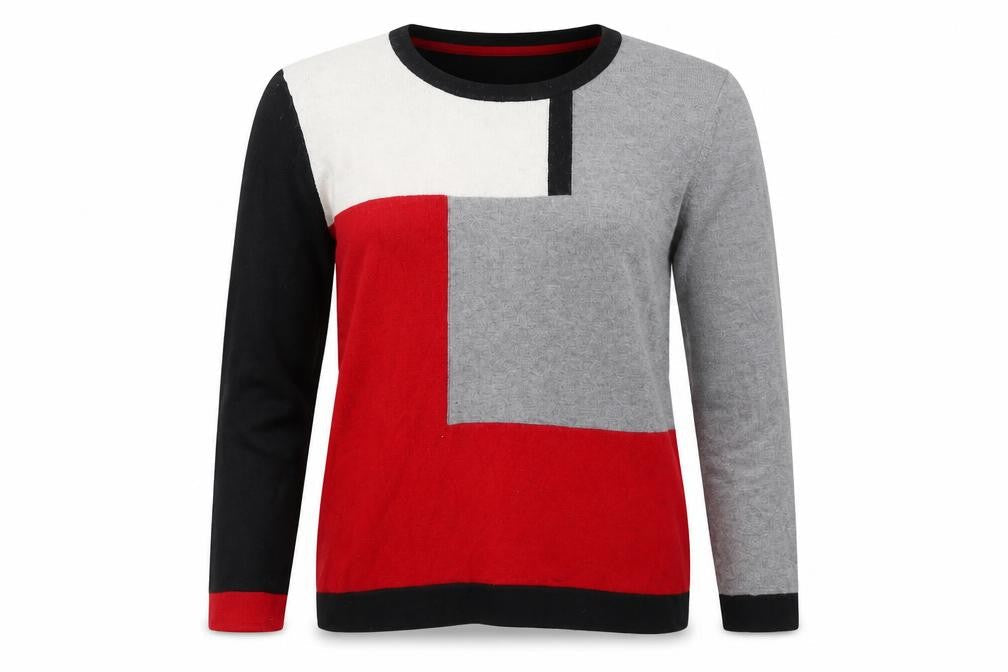 Country Casuals Women's Multicoloured Round Neck Jumper, Size L