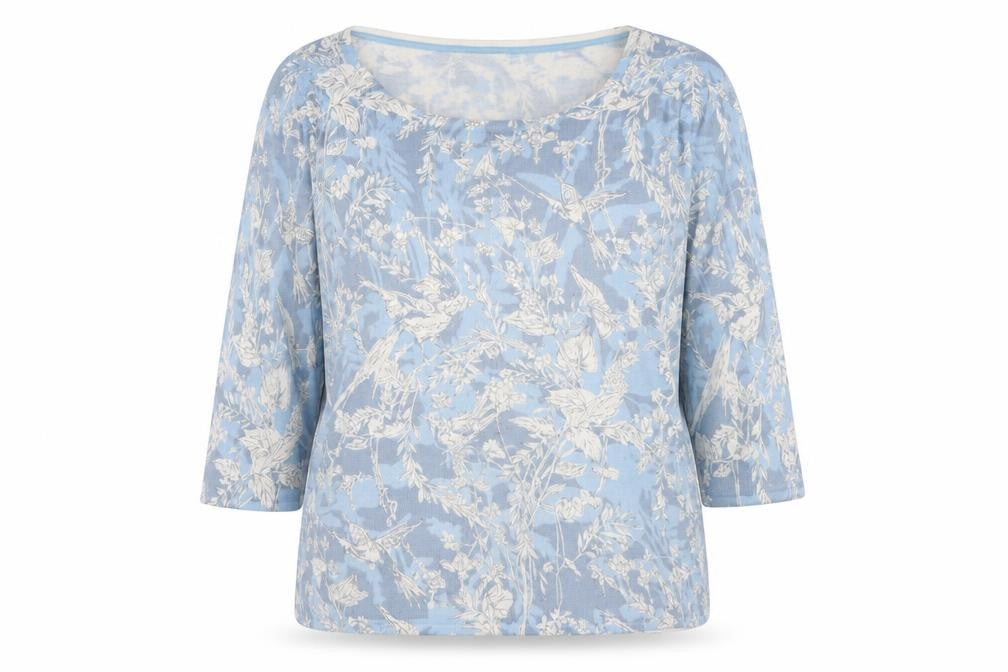 Marks & Spencer Women's Blue Floral Pullover Jumper Size 16
