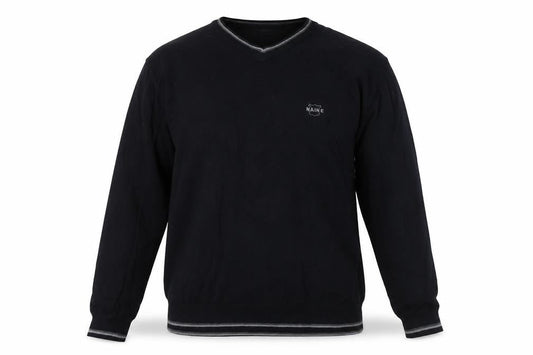 Maine New England Men's Black V-Neck Pullover Jumper