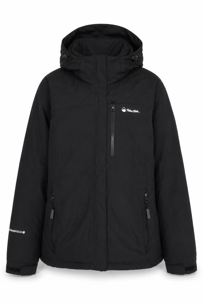 Peter Storm Women's Black Hooded Jacket Size 8