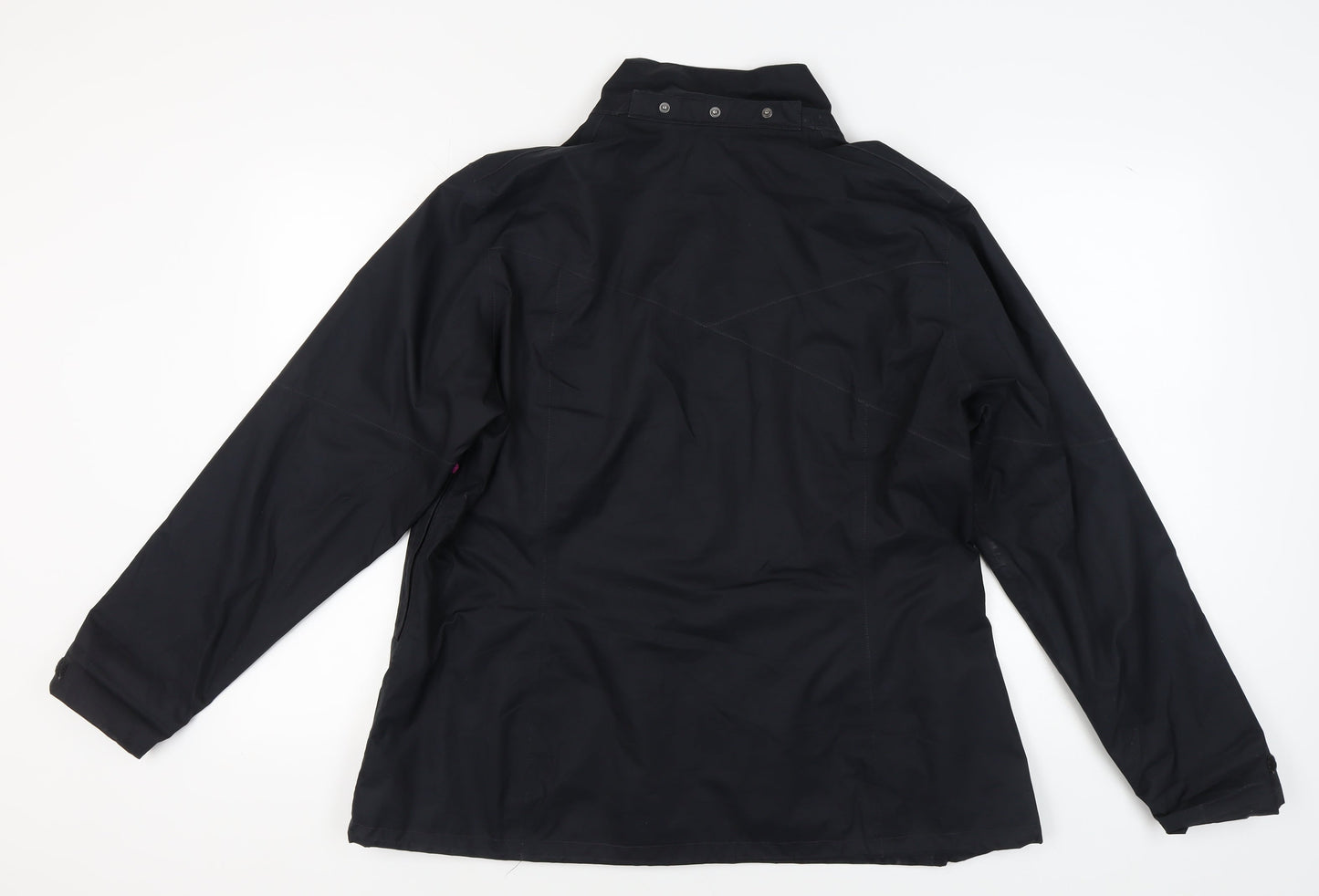 Decathlon Women's Black Waterproof Rain Jacket 2XL