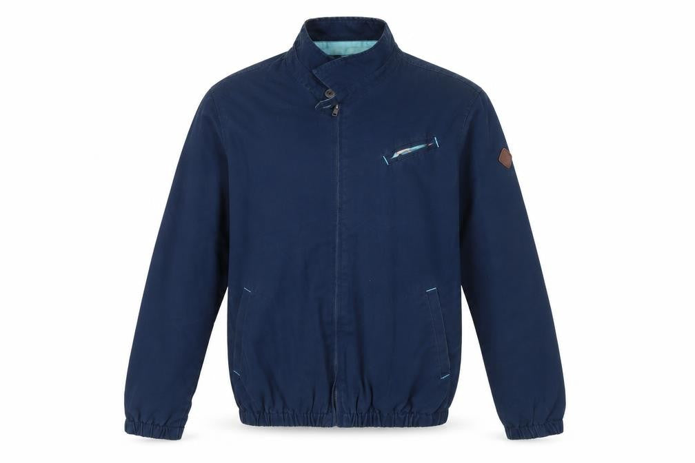 Bellfield Men's Blue Medium Basic Jacket, Classic Style