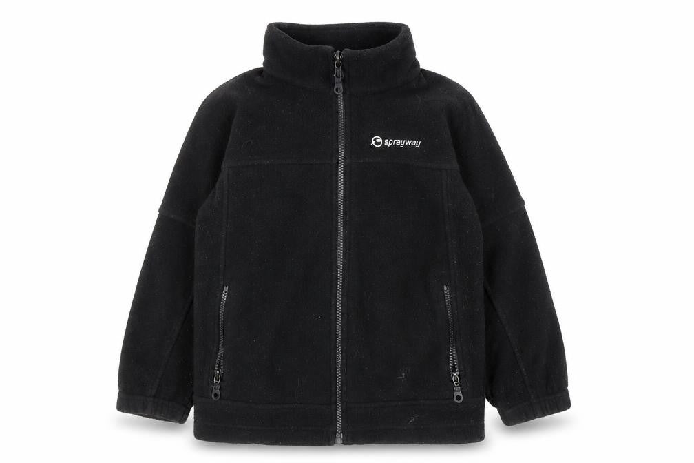 Sprayway Boys Black Fleece Jacket Size 6 Years