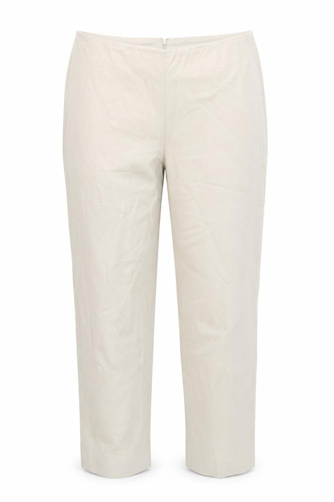 DKNY Beige Women's Trousers, Size 14, Cotton Blend