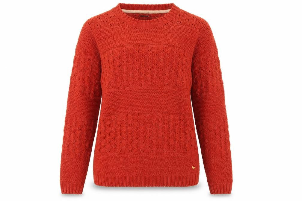 Country Rose Women's Red Knit Pullover Jumper Size S