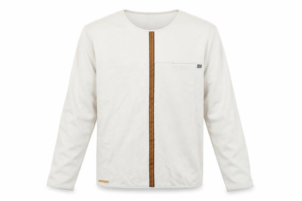 New Balance Men's Beige Sweatshirt S Zip Accent