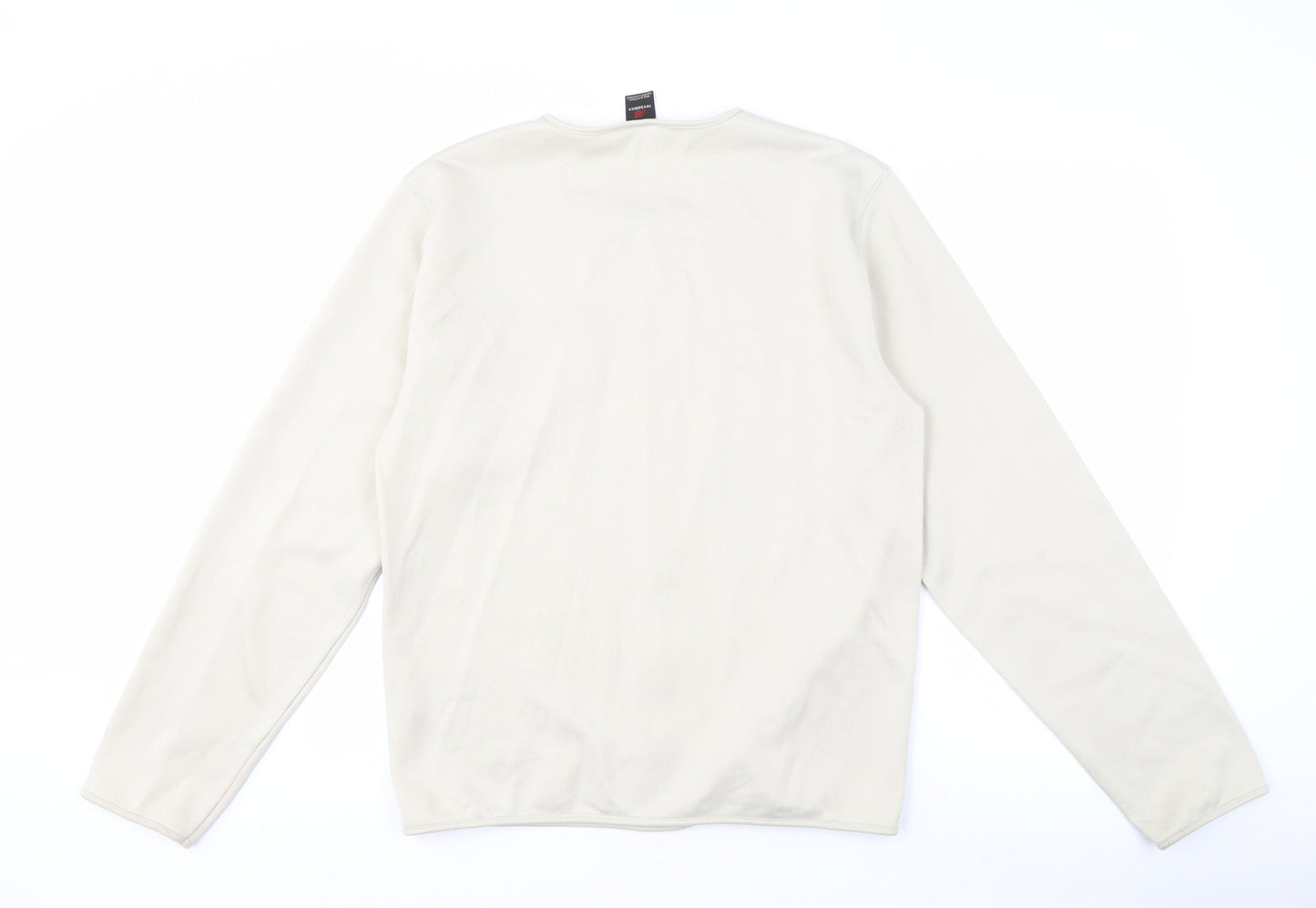 New Balance Men's Beige Sweatshirt S Zip Accent