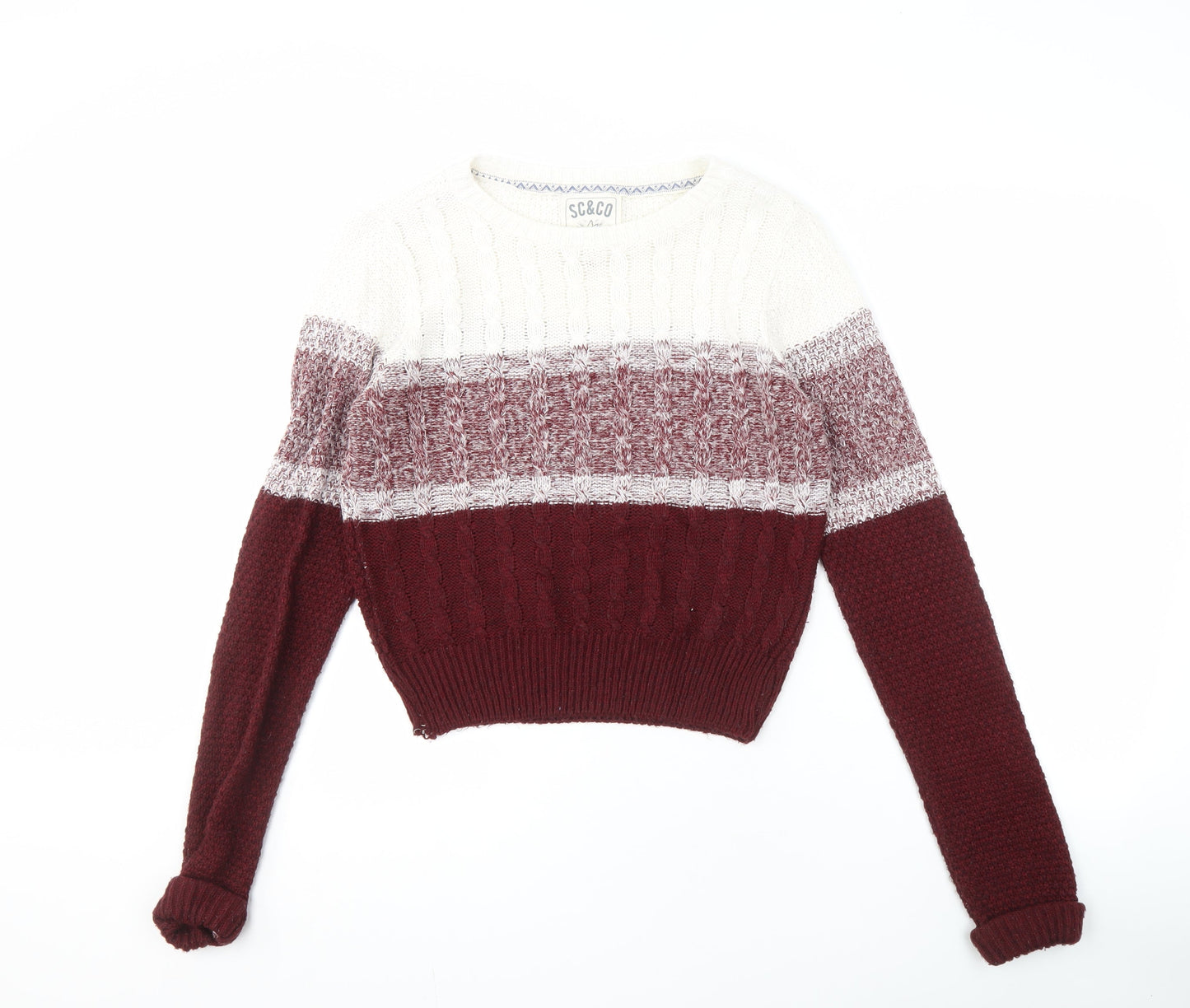 SoulCal & Co Women's Multicoloured Pullover Jumper Size 10